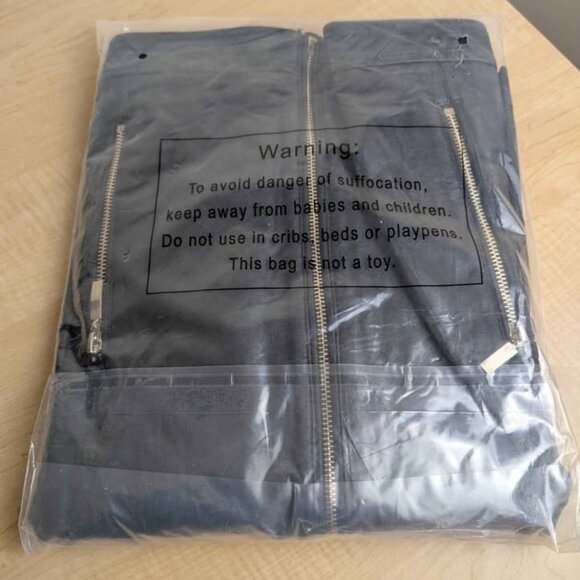 SPYM Womens Medium Faux Leather Jacket, Casual Fashion Zip Up Round Collar Coat - Picture 5 of 9